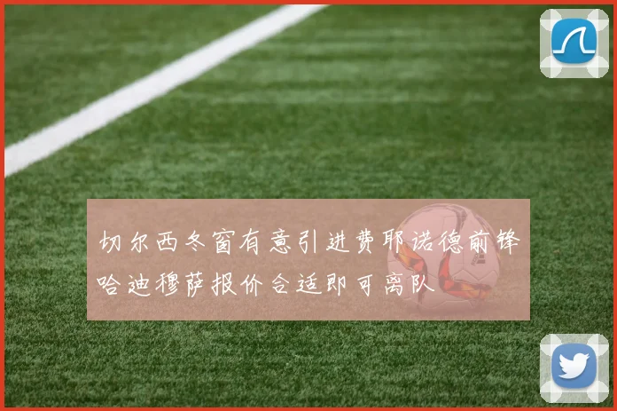 切尔西冬窗有意引进费耶诺德前锋哈迪穆萨报价合适即可离队